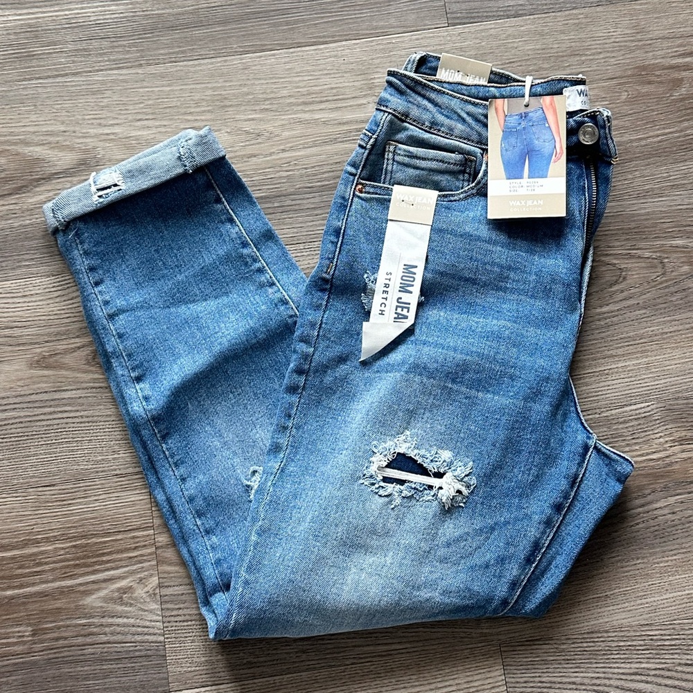 Wax Jean Light Blue Distressed Women’s Jeans